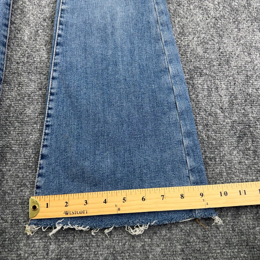 Free People We The‎ Free Jeans Womens 25x31 Jayde Flare Slim High Rise Raw Hem - Picture 12 of 16